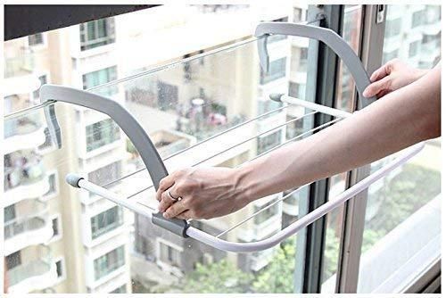 Space-Saving Cloth Drying Rack – Versatile Indoor & Outdoor Laundry Solution | Easy Balcony, Window, Radiator, & Baluster Installation