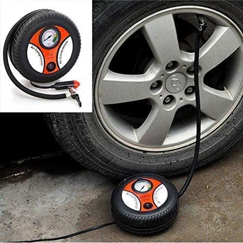 Portable Electric Tire Inflator Air Compressor Pump - 12V Car and Bike Tyre Pump with 2.5M Cable
