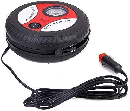 Portable Electric Tire Inflator Air Compressor Pump - 12V Car and Bike Tyre Pump with 2.5M Cable