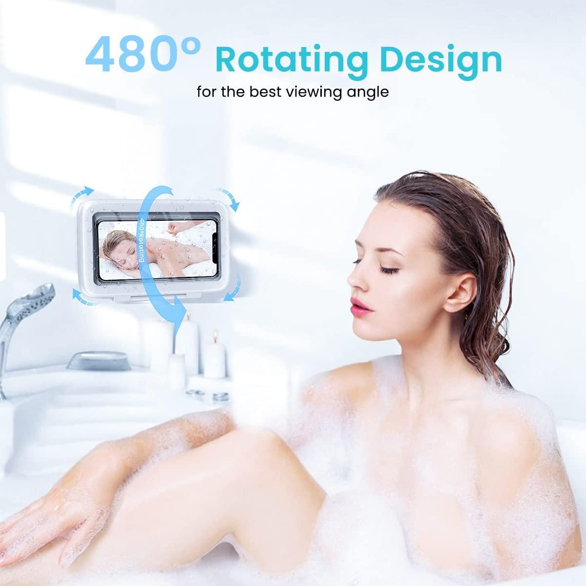 Waterproof Phone Holder for Shower | Anti-Fog Wall Mount