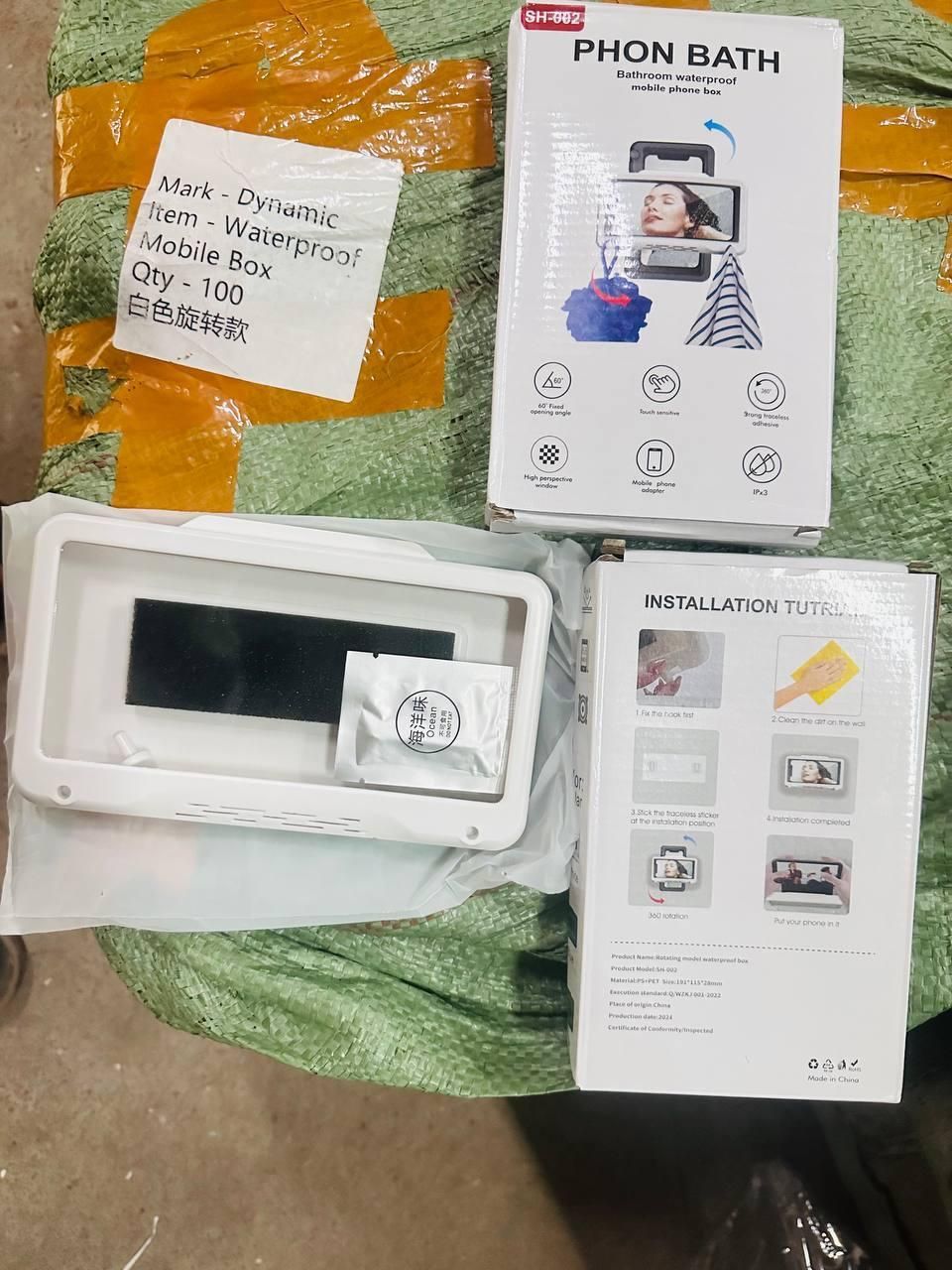 Waterproof Phone Holder for Shower | Anti-Fog Wall Mount