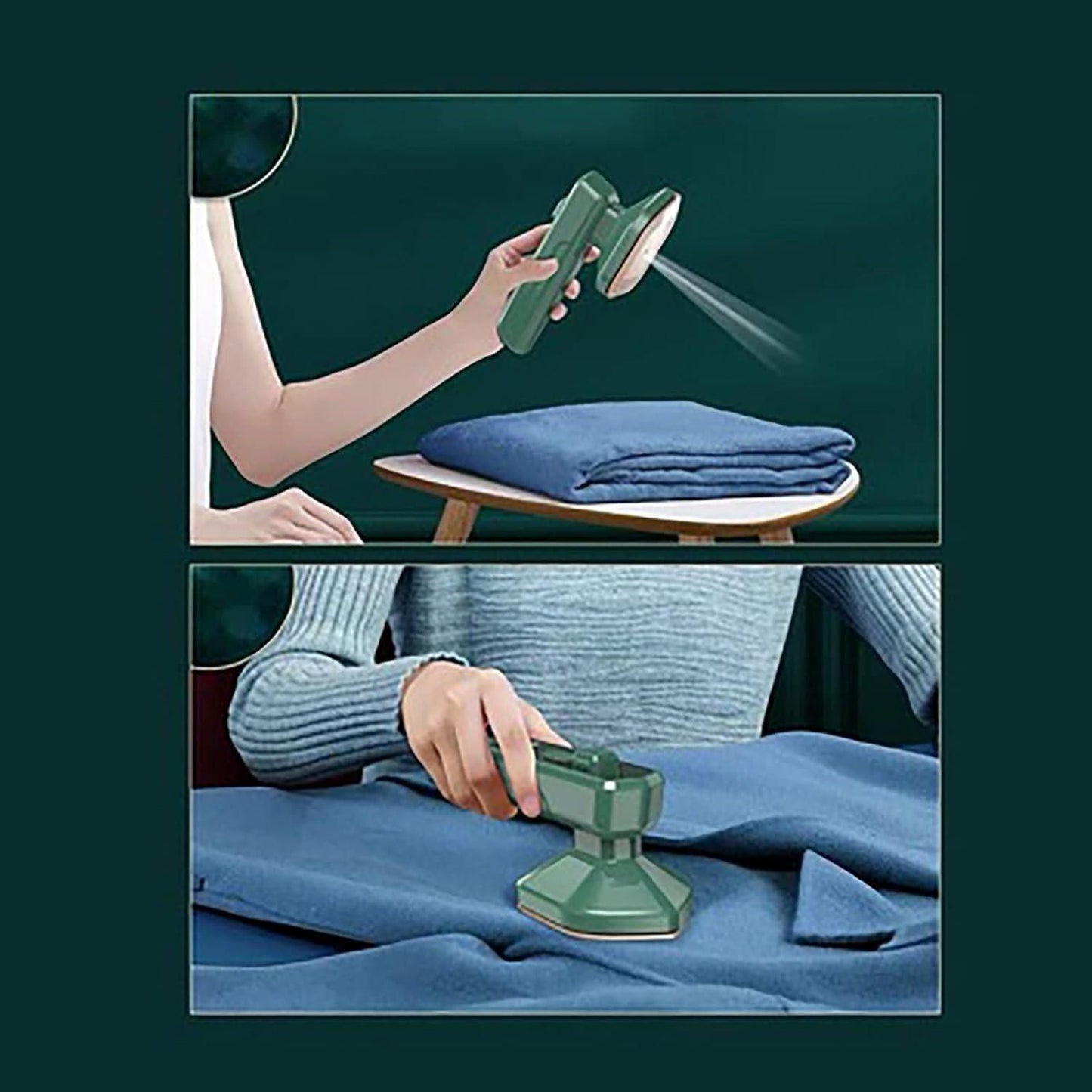 2-in-1 Iron-Travel Steamer Iron for Clothes , Portable Handheld Iron