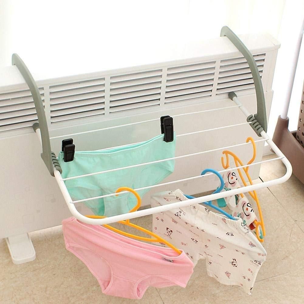 Space-Saving Cloth Drying Rack – Versatile Indoor & Outdoor Laundry Solution | Easy Balcony, Window, Radiator, & Baluster Installation