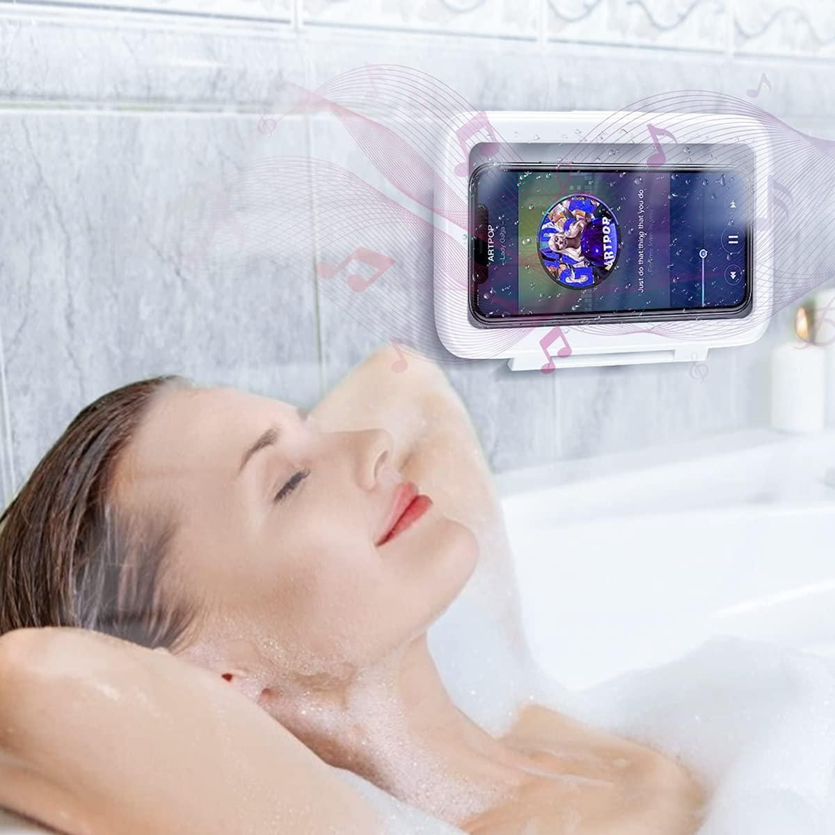 Waterproof Phone Holder for Shower | Anti-Fog Wall Mount