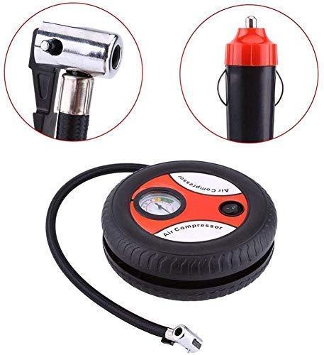 Portable Electric Tire Inflator Air Compressor Pump - 12V Car and Bike Tyre Pump with 2.5M Cable